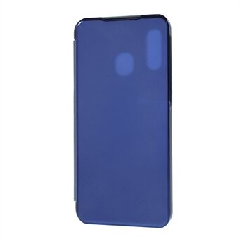 View Window Plated Mirror Surface Leather Stand Casing for Samsung Galaxy A40