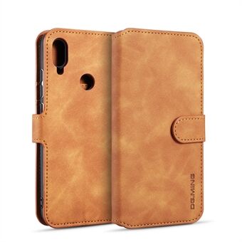 DG.MING Retro Style Leather Wallet Stand Case for Samsung Galaxy A40