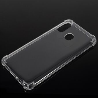 Anti-drop Soft TPU Mobile Phone Case for Samsung Galaxy A40 - Transparent