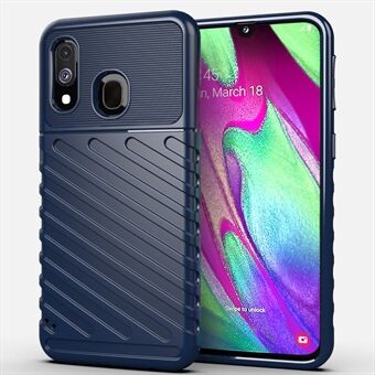 Thunder Series Twill Texture Soft TPU Case for Samsung Galaxy A40