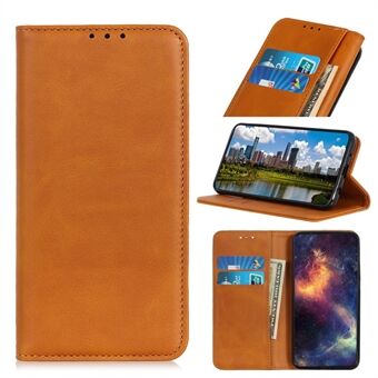 Auto-absorbed Split Leather Cell Phone Case for Samsung Galaxy A20e