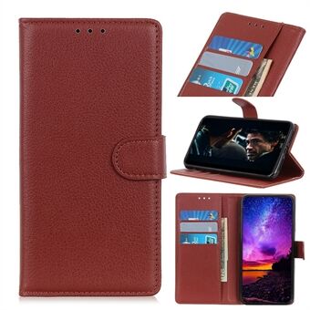 Litchi Skin Wallet Leather Stand Case for Samsung Galaxy A20e