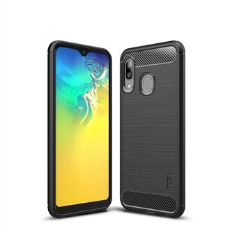 MOFI Carbon Fiber Brushed TPU Protective Phone Case for Samsung Galaxy A20e