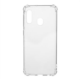 Clear Shock Absorption Soft TPU Phone Shell for Samsung Galaxy A20e - Transparent