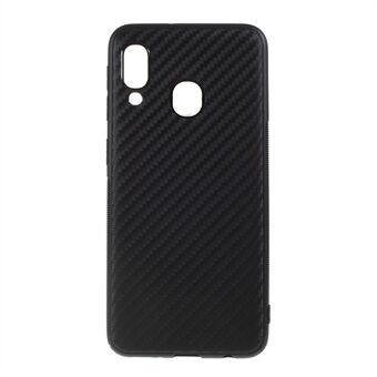 Carbon Fiber TPU Mobile Phone Shell for Samsung Galaxy A20e