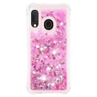 Glitter Liquid Quicksand Flexible TPU Phone Case Protective Cover for Samsung Galaxy A10e/A20e