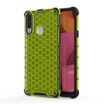 Honeycomb Pattern Shock-proof TPU + PC Hybrid Case for Samsung Galaxy A20s