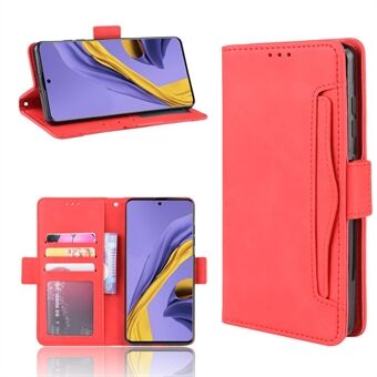 Leather Wallet Stand Case with Multiple Card Slots for Samsung Galaxy A51