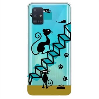 Pattern Printing IMD TPU Clear Phone Shell for Samsung Galaxy A51