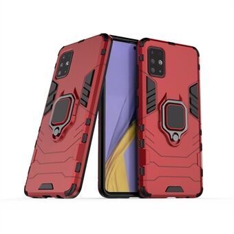 2-in-1 Plastic + TPU Phone Case Shell with Kickstand for Samsung Galaxy A51