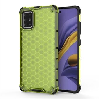 Honeycomb Pattern Shock-proof TPU + PC Hybrid Shell Case for Samsung Galaxy A51