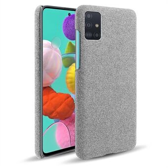 Solid Color Cloth Texture PC Phone Case for Samsung Galaxy A51