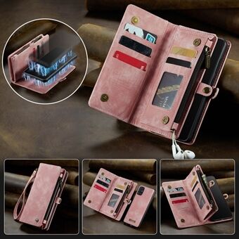 CASEME 008 Series 2-in-1 Multi-slot Wallet Case for Samsung Galaxy A51 SM-A515 Vintage PU Leather Phone Cover