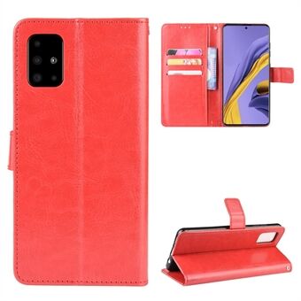 Crazy Horse Wallet Leather Stand Phone Casing for Samsung Galaxy A71 A715