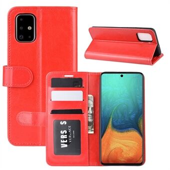 Crazy Horse Skin PU Leather Flip Phone Case for Samsung Galaxy A71