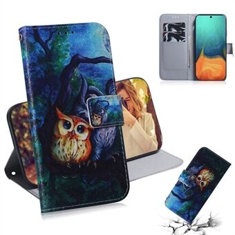 Pattern Printing PU Leather Wallet Phone Cover for Samsung Galaxy A71 A715