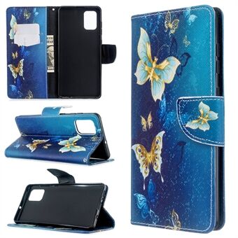 Pattern Printing Wallet Stand Flip Leather Case for Samsung Galaxy A71 A715