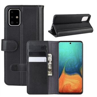 Split Leather with Wallet Stand Cell Phone Shell for Samsung Galaxy A71