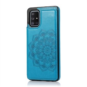 Imprint Mandala Flower PU Leather + TPU Shell for Samsung Galaxy A71 SM-A715