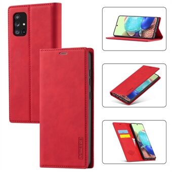 LC.IMEEKE LC Auto Absorbed Leather Wallet Stand Phone Protector for Samsung Galaxy A71 SM-A715/M70S