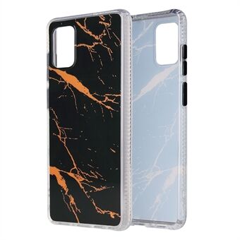 For Samsung Galaxy A71 SM-A715 Coloured Glaze Marble Pattern Back PC + TPU Case