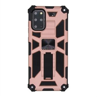 Kickstand Armor Dropproof PC TPU Combo Case with Magnetic Metal Sheet for Samsung Galaxy S20 Plus/S20 Plus 5G