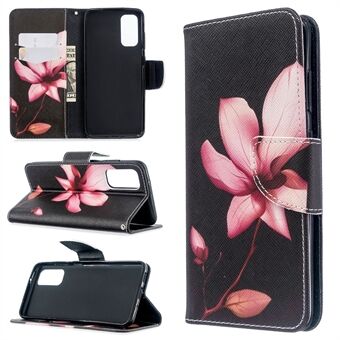 Pattern Printing Wallet Stand Flip Leather Case for Samsung Galaxy S20