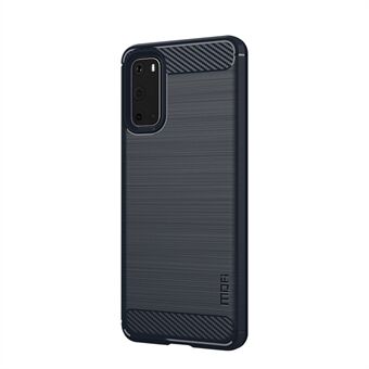 MOFI Carbon Fiber Skin Brushed TPU Back Case for Samsung Galaxy S20