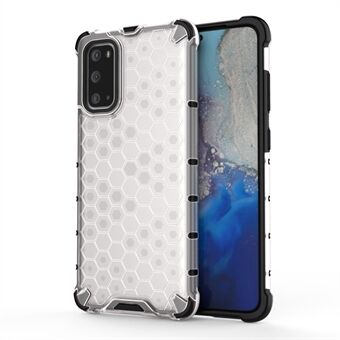 Honeycomb Pattern Shock-proof TPU + PC Hybrid Case for Samsung Galaxy S20