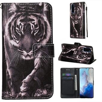 Pattern Printing Leather Wallet Case for Samsung Galaxy S20