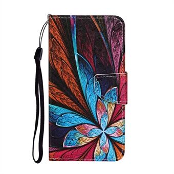 Stand Cover Wallet Pattern Printing Leather Case for Samsung Galaxy S20