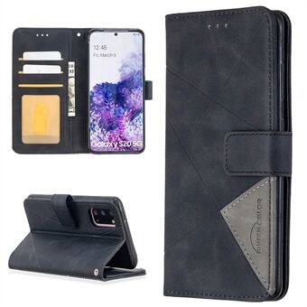 BF05 Style Geometric Texture Leather Cover for Samsung Galaxy S20