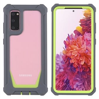 For Samsung Galaxy S20 4G/S20 5G Precise Cutout Shockproof Anti-drop Soft TPU Frame + Acrylic Back Detachable 2-in-1 Mobile Phone Case