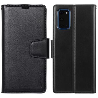 HANMAN Mill Series for Samsung Galaxy S20 5G / 4G Leather Phone Case Stand Wallet Anti-drop Phone Cover