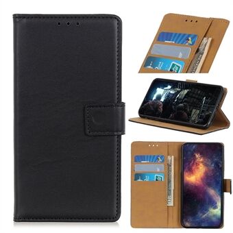 Wallet Leather Stand Case for Samsung Galaxy A21 - Black