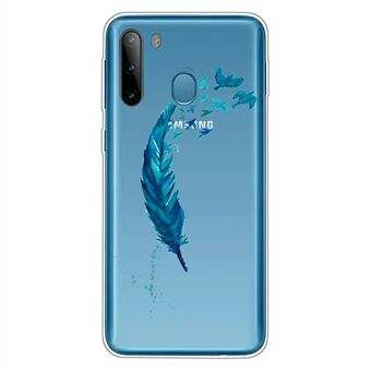 Pattern Printing TPU Back Case for Samsung Galaxy A21