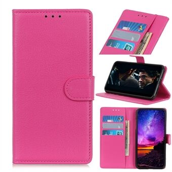 Litchi Skin Texture Wallet Leather Stand Phone Case for Samsung Galaxy A41