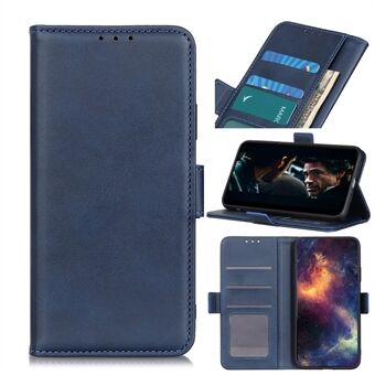 Magnetic PU Leather Wallet Mobile Phone Case for Samsung Galaxy A41 - Blue