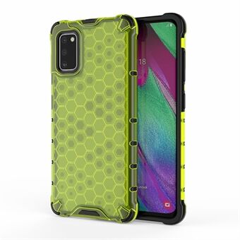 Honeycomb Pattern Shock-proof TPU + PC Hybrid Back Case for Samsung Galaxy A41 (Global Version)