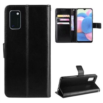 Crazy Horse Skin PU Leather with Wallet Phone Shell for Samsung Galaxy A41 (Global Version)