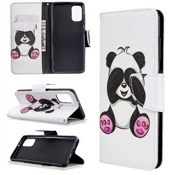 Pattern Printing Wallet Stand Flip Leather Phone Cover for Samsung Galaxy A41 (Global Version)