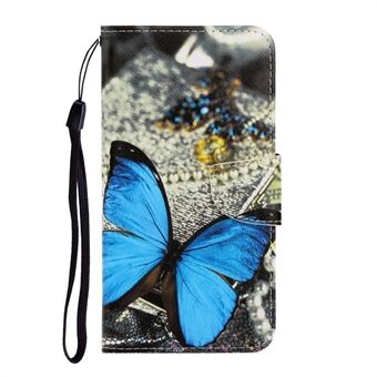 Pattern Printing PU Leather Wallet Phone Shell for Samsung Galaxy A41 (Global Version)