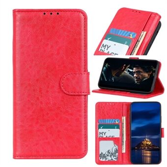 Crazy Horse Leather Shell with Wallet Stand Case for Samsung Galaxy A41 (Global Version)