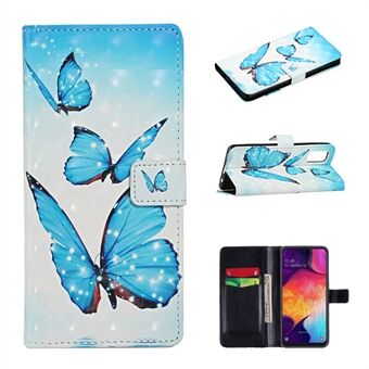 Light Spot Decor Pattern Printing Wallet Cover Stand Leather Case for Samsung Galaxy A41 (Global Version)