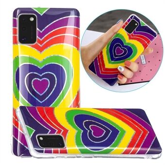 Marble Pattern Printing IMD Protector Case for Samsung Galaxy A41 (Global Version) TPU Cover