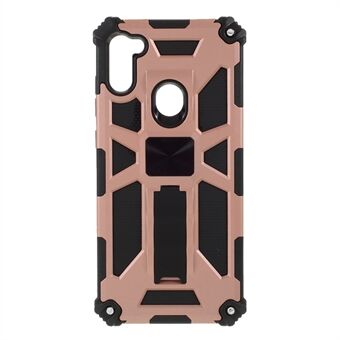 Kickstand Armor Dropproof Shell PC TPU Hybrid Case with Magnetic Metal Sheet for Samsung Galaxy A11 (EU Version)/M11