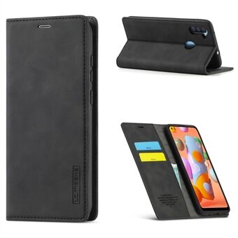 LC.IMEEKE Edge Magnetic Leather Wallet Stand Phone Protective Shell for Samsung Galaxy A11/M11