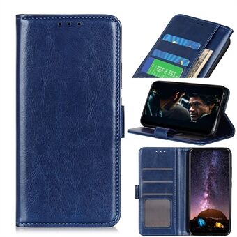 Crazy Horse Leather Wallet Stand Case for Samsung Galaxy A21s