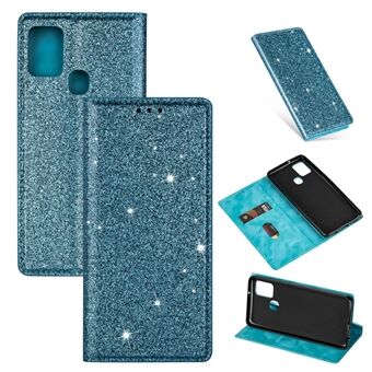 Flash Powder Stand Leather Card Holder Case for Samsung Galaxy A21s