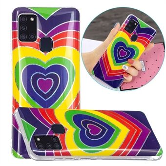 Marble Pattern Printing IMD Design TPU Cover for Samsung Galaxy A21s